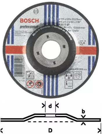 Disque Expert for Metal Bosch moyeu déporté